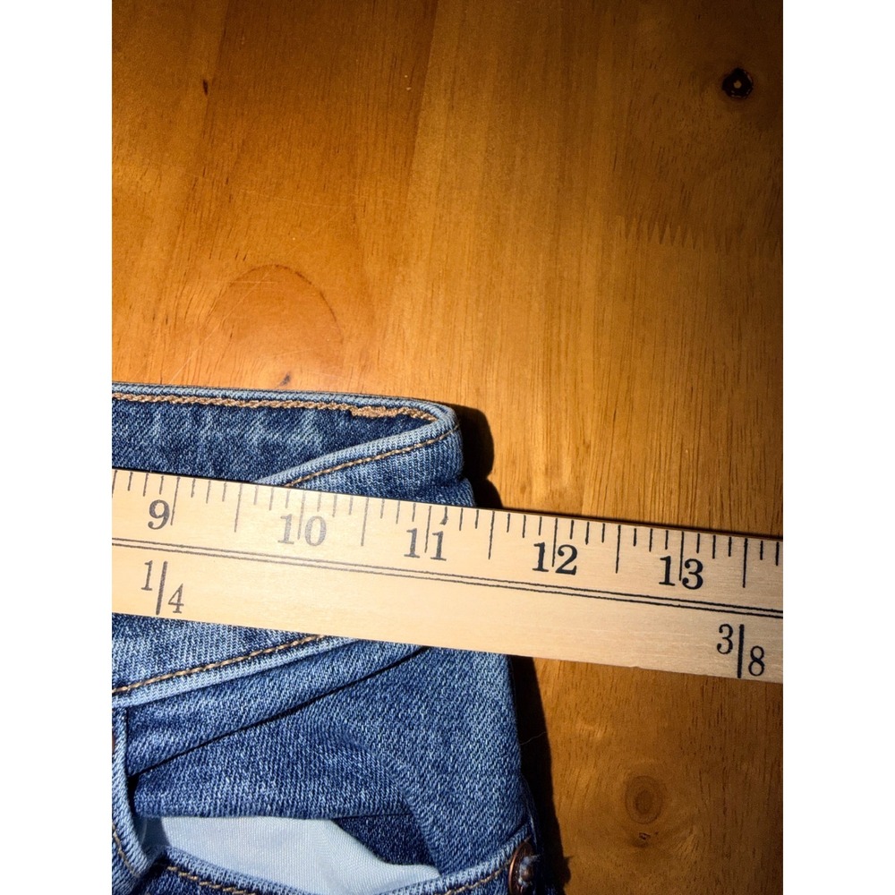 American Eagle Mom Jeans Womens 00 Blue Medium Wash High Waisted Stretch Denim - Picture 4 of 8